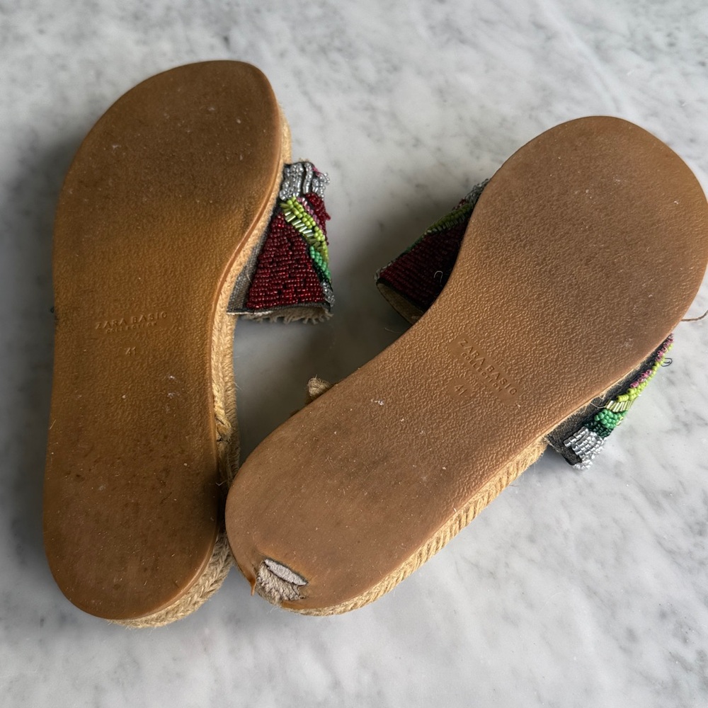 Zara Watermelon Beaded Slides - Picture 9 of 9